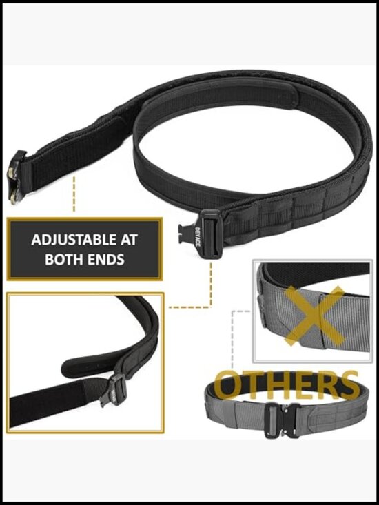 Quick Release Tactical MOLLE Belt Set, Nylon, Metal Buckle main image 2